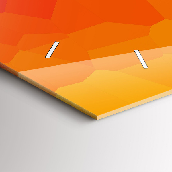 Horizontální skleněné hodiny na stěnu Východ slunce