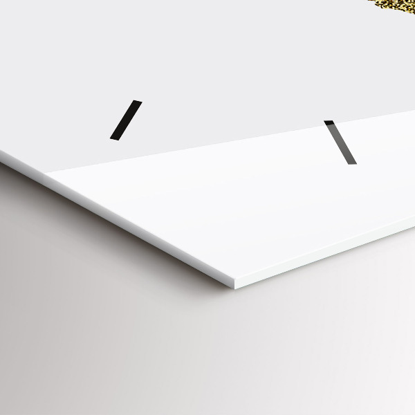 Horizontální skleněné hodiny na stěnu Mapa světa