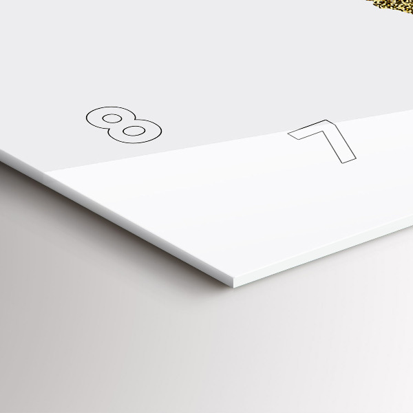 Horizontální skleněné hodiny na stěnu Mapa světa