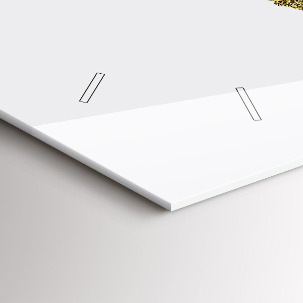 Horizontální skleněné hodiny na stěnu Mapa světa