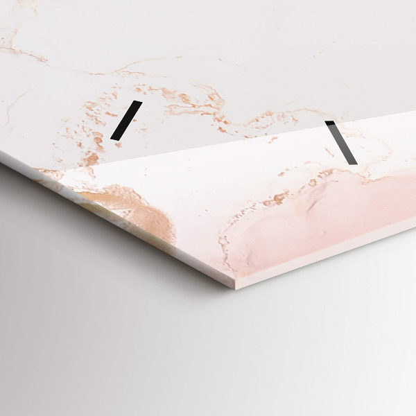 Horizontální skleněné hodiny na stěnu Abstraktní obraz