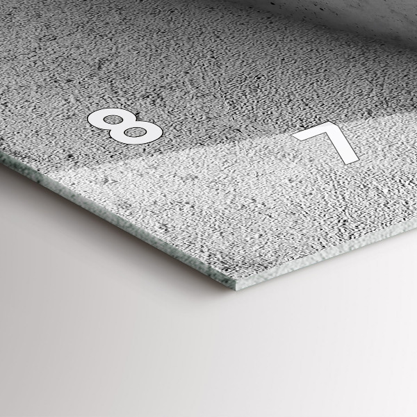 Horizontální skleněné hodiny na stěnu Abstraktní trojúhelníky