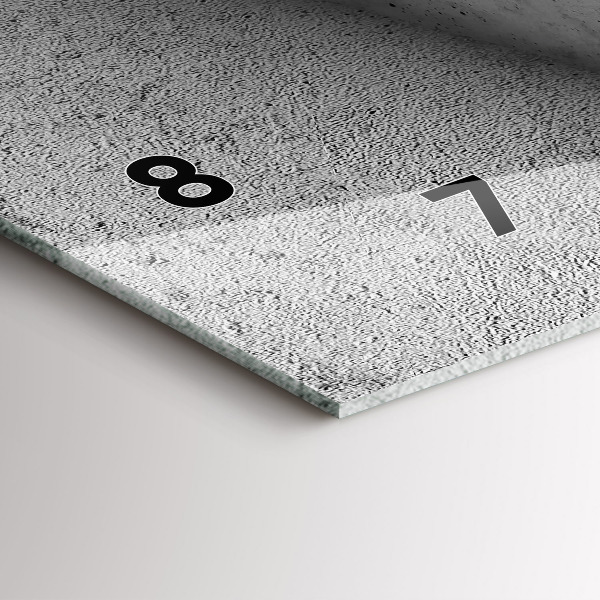 Horizontální skleněné hodiny na stěnu Abstraktní trojúhelníky