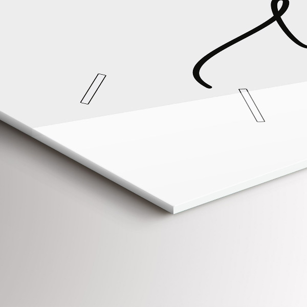 Horizontální skleněné hodiny na stěnu Nápis buď sám sebou