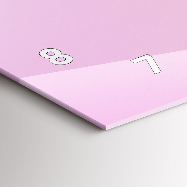 Horizontální skleněné hodiny na stěnu Srdce z květin