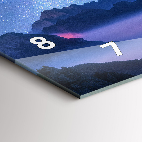 Horizontální skleněné hodiny na stěnu Mléčná dráha