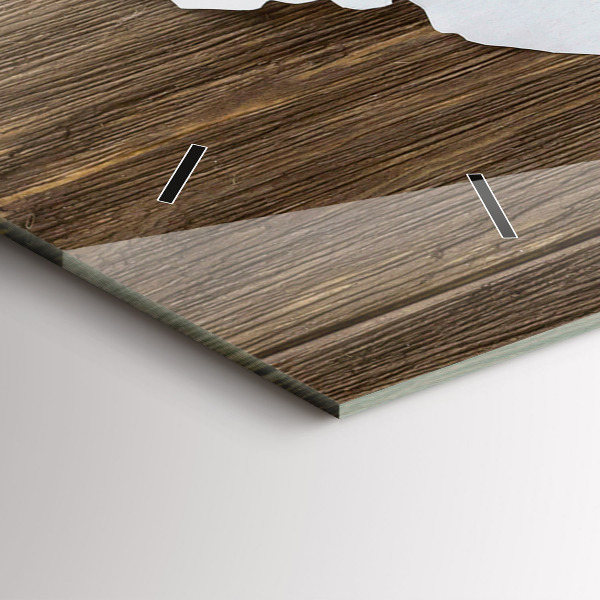 Horizontální skleněné hodiny na stěnu Mapa světa na deskách