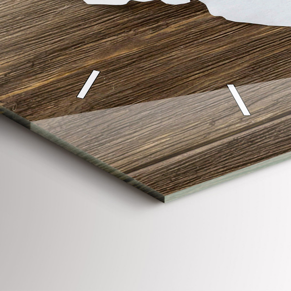 Horizontální skleněné hodiny na stěnu Mapa světa na deskách