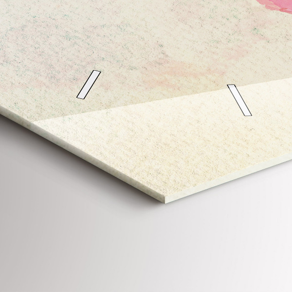 Horizontální skleněné hodiny na stěnu Akvarelová mapa světa