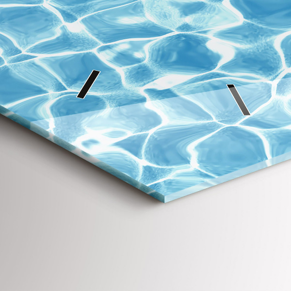 Horizontální skleněné hodiny na stěnu Nafukovací plameňáci