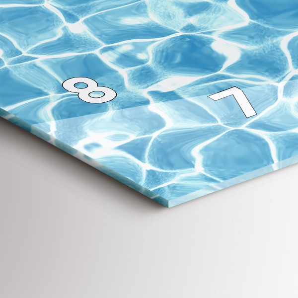 Horizontální skleněné hodiny na stěnu Nafukovací plameňáci