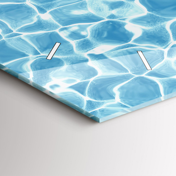 Horizontální skleněné hodiny na stěnu Nafukovací plameňáci