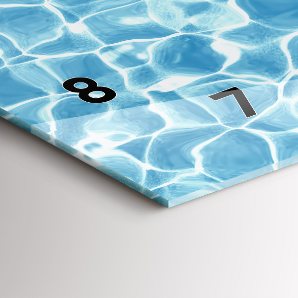 Horizontální skleněné hodiny na stěnu Nafukovací plameňáci