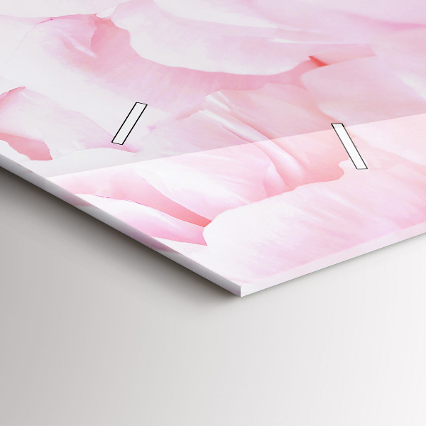 Horizontální hodiny na skle Kvetoucí květiny