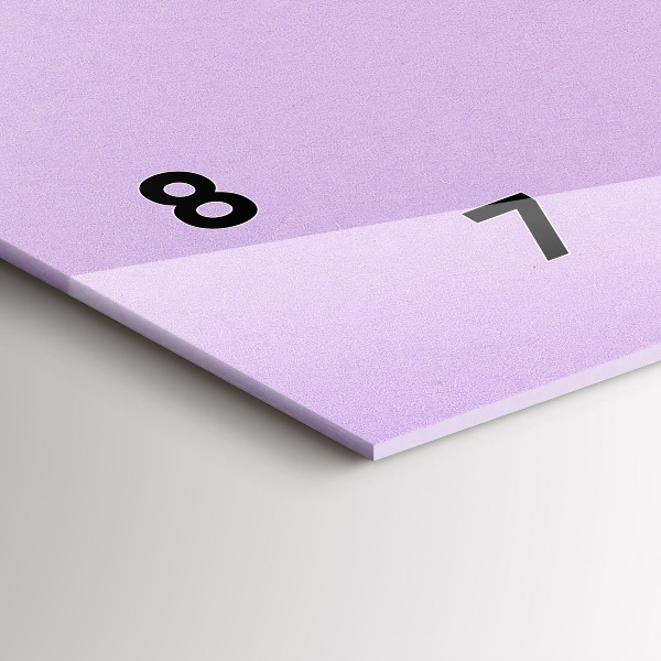 Horizontální hodiny na skle Pastelový vzor