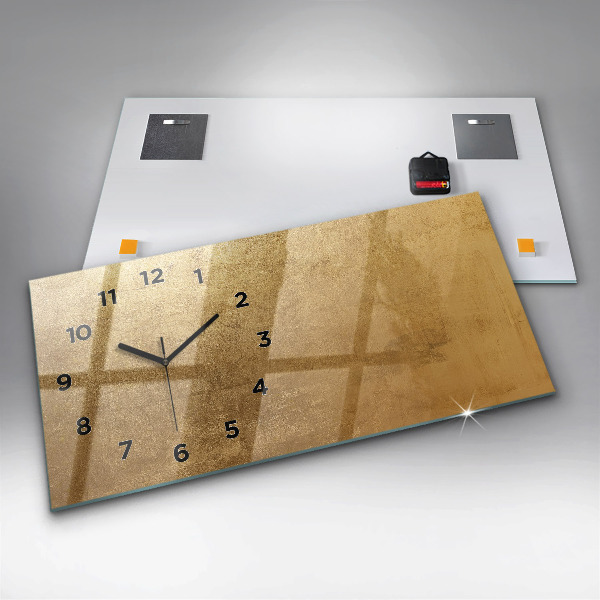 Horizontální hodiny na skle Dekorativní plátno