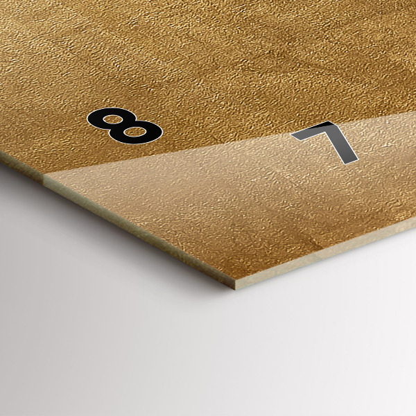 Horizontální hodiny na skle Dekorativní plátno