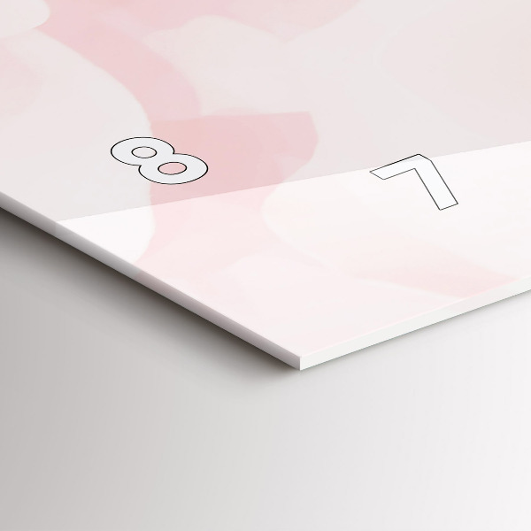 Horizontální hodiny na skle Kvetoucí růže