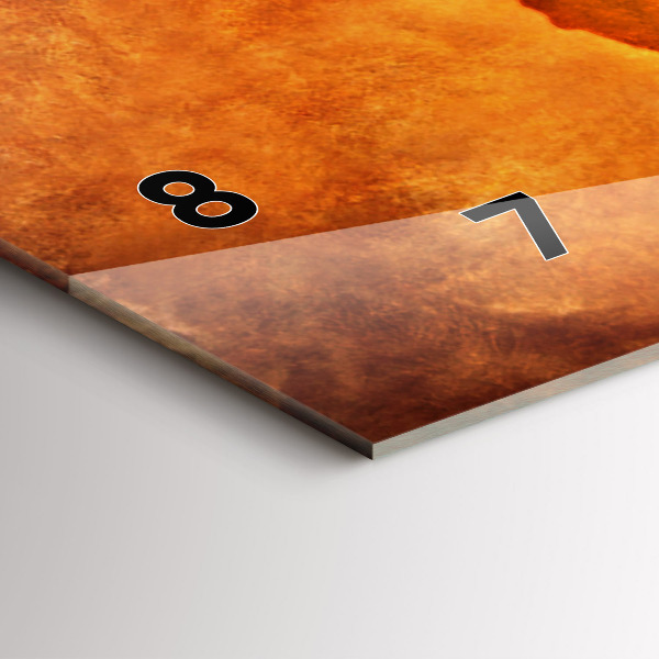 Horizontální hodiny na skle Velká mapa světa