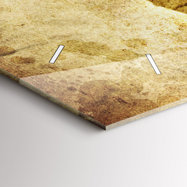 Horizontální hodiny na skle Stará mapa světa