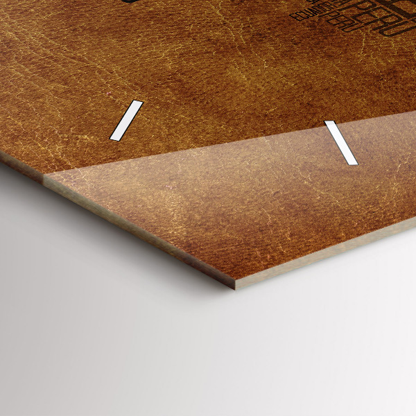 Horizontální hodiny na skle Mapa s názvy zemí