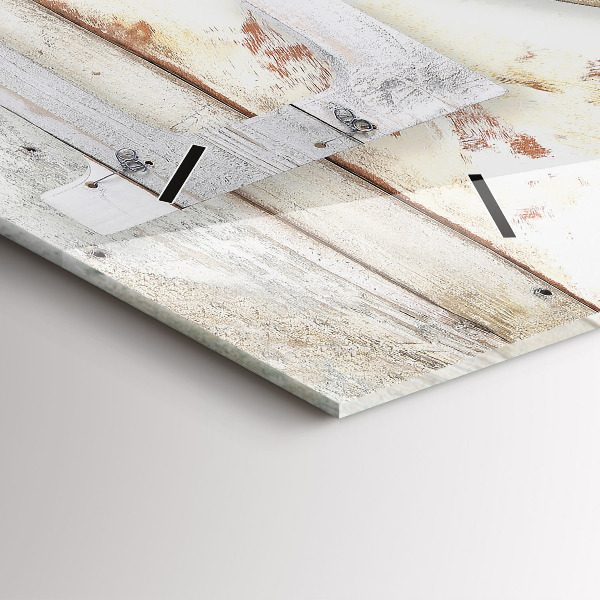 Horizontální hodiny na skle Nápis Love