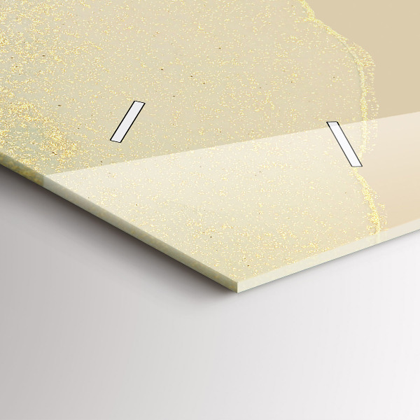 Horizontální skleněné hodiny na stěnu Elegantní abstrakce