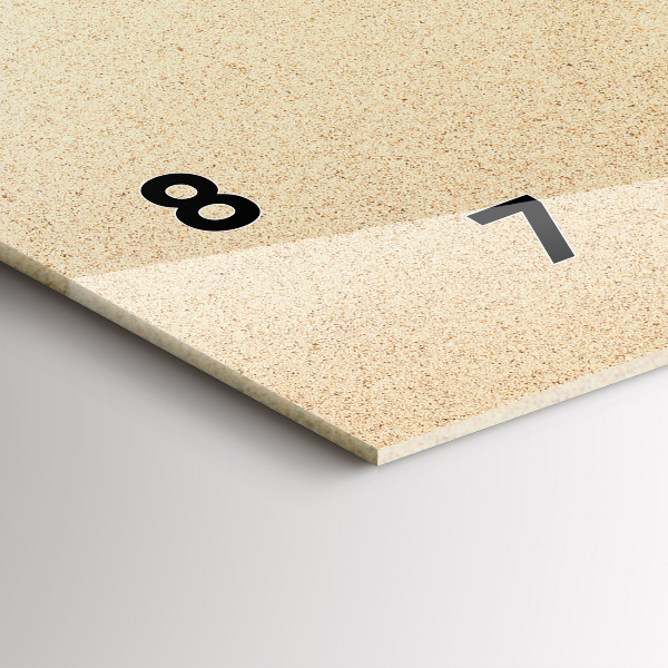 Horizontální skleněné hodiny na stěnu Letní doplňky