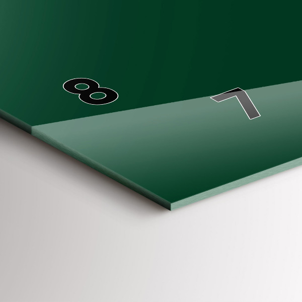 Horizontální skleněné hodiny na stěnu Barevná láhev zelená