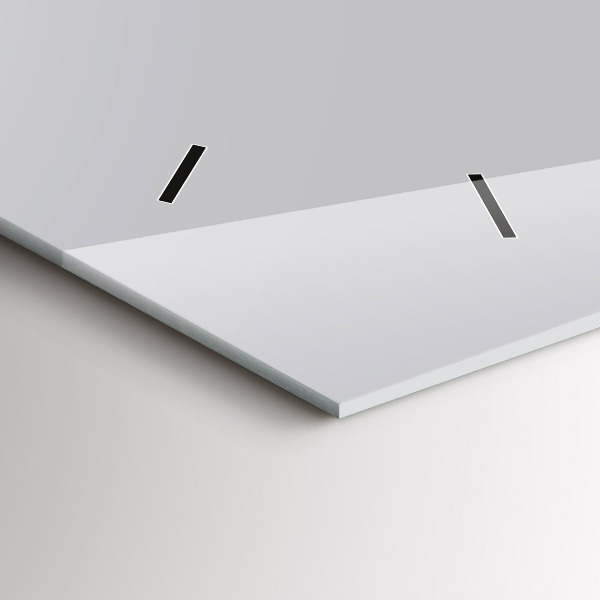 Horizontální skleněné hodiny na stěnu Barva světle šedá