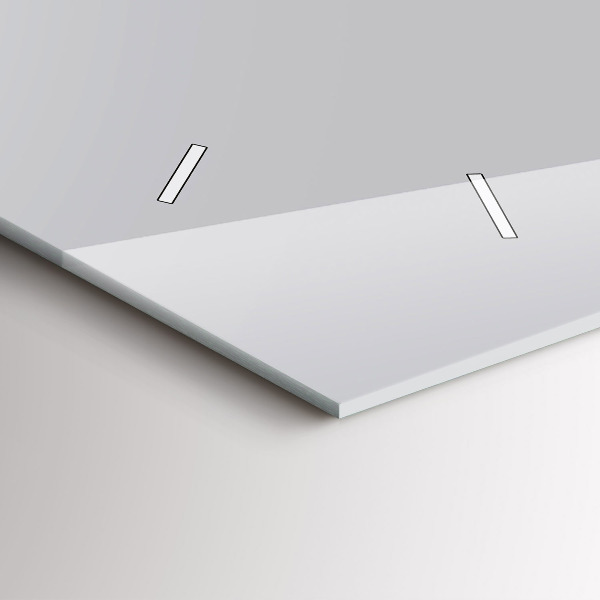 Horizontální skleněné hodiny na stěnu Barva světle šedá