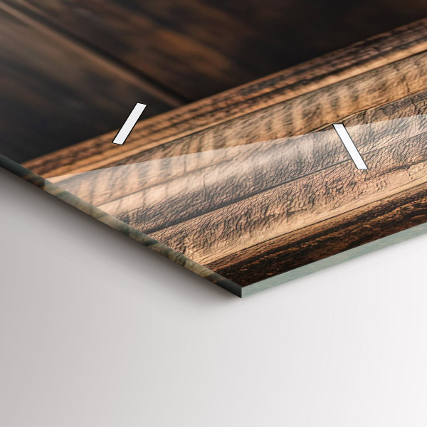 Horizontální skleněné hodiny na stěnu Šálek kávy