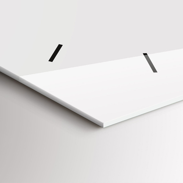 Horizontální skleněné hodiny na stěnu Fáze měsíce a oko