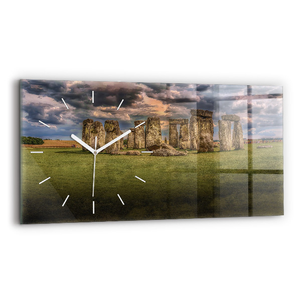 Horizontální hodiny na skle Stonehenge Nimbostratus