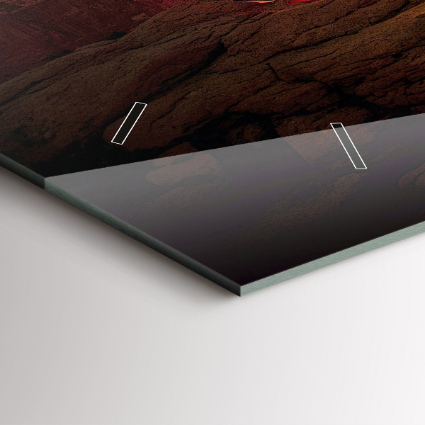 Horizontální hodiny na skle Grand Canyon Arizona