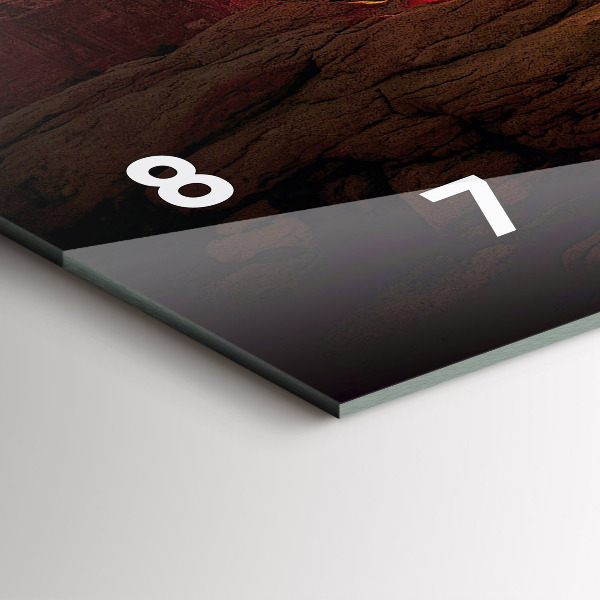 Horizontální hodiny na skle Grand Canyon Arizona