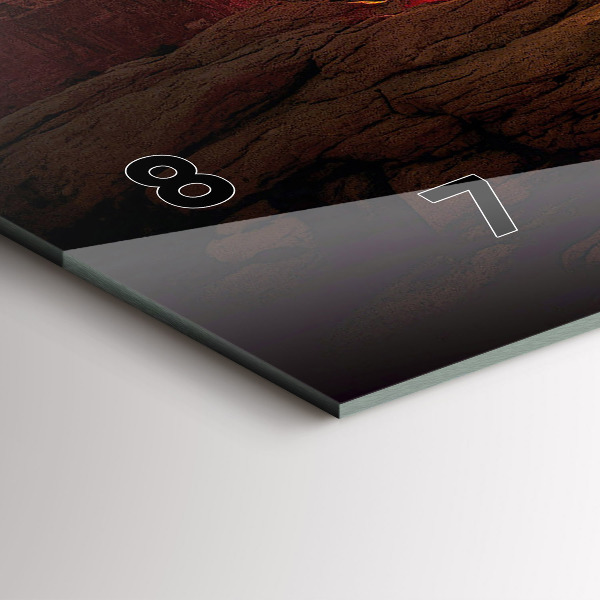 Horizontální hodiny na skle Grand Canyon Arizona