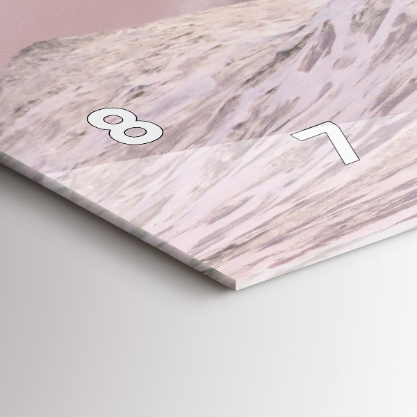 Horizontální skleněné hodiny na stěnu Surfař na Havaji