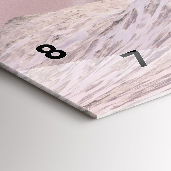 Horizontální skleněné hodiny na stěnu Surfař na Havaji