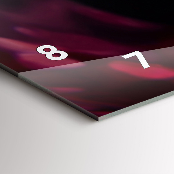 Horizontální hodiny na skle Víno