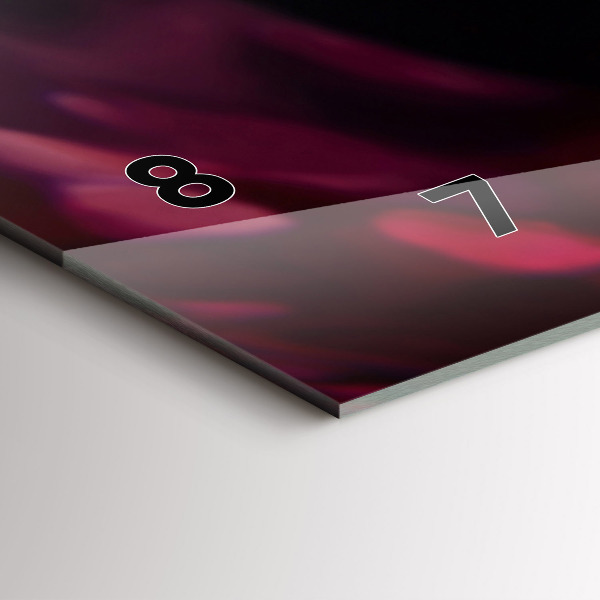 Horizontální hodiny na skle Víno