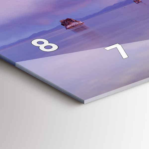 Horizontální hodiny na skle Východ slunce v Kalifornii