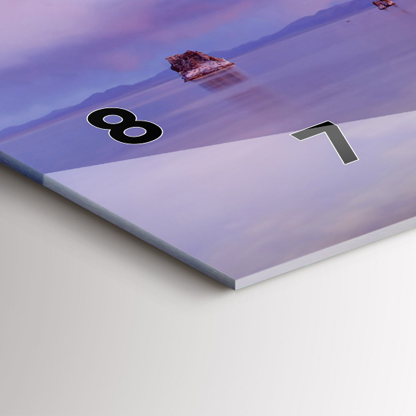 Horizontální hodiny na skle Východ slunce v Kalifornii