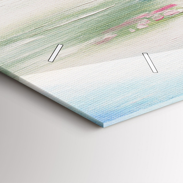 Horizontální hodiny na skle Mozaika stromu