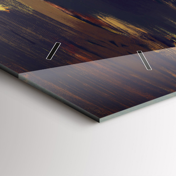 Horizontální hodiny na skle Impresionismus na uměleckém trhu