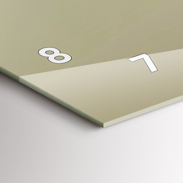 Horizontální hodiny na skle Grafický los