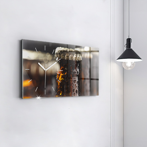 Horizontální hodiny na skle Skleněné láhve