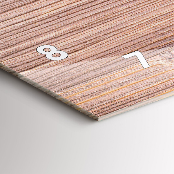 Horizontální hodiny na skle Paprika