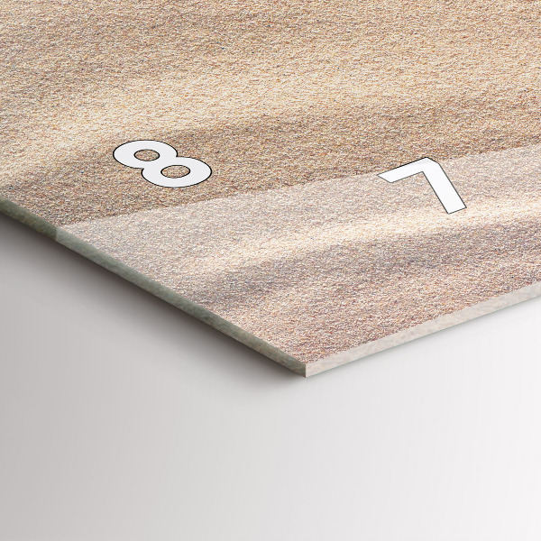 Horizontální skleněné hodiny na stěnu Doplňky na dovolenou