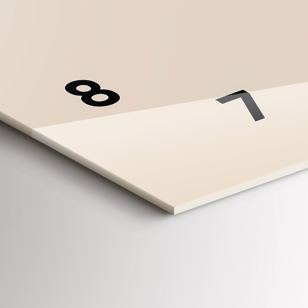 Horizontální skleněné hodiny na stěnu Hlava vlka